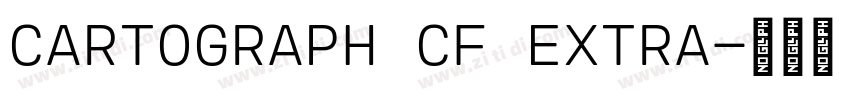 CARTOGRAPH CF EXTRA字体转换
